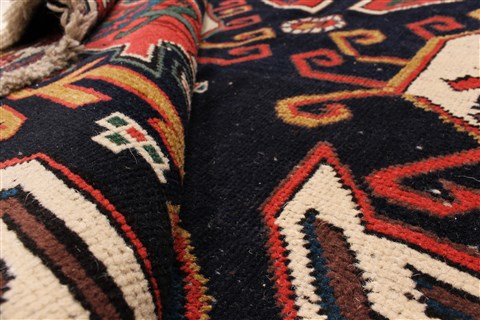 Kazak Black Hand Knotted 64 X 89 Area Rug 255-30303 Image 10