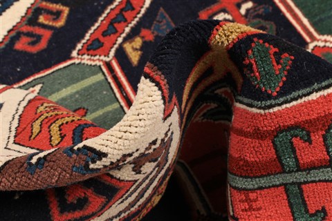 Kazak Black Hand Knotted 64 X 89 Area Rug 255-30303 Image 11