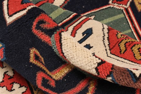 Kazak Black Hand Knotted 64 X 89 Area Rug 255-30303 Image 1