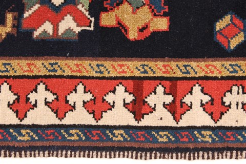 Kazak Black Hand Knotted 64 X 89 Area Rug 255-30303 Image 5
