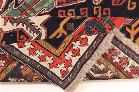 Kazak Black Hand Knotted 64 X 89 Area Rug 255-30303 Image 9