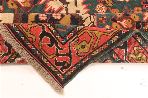 Kazak Green Hand Knotted 58 X 75 Area Rug 255-30304 Image 4