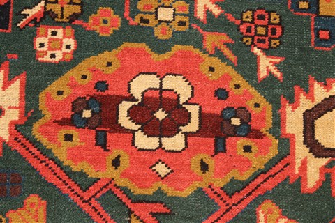 Kazak Green Hand Knotted 58 X 75 Area Rug 255-30304 Image 9