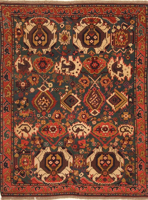 Kazak Green Hand Knotted 58 X 75 Area Rug 255-30304 Image 0