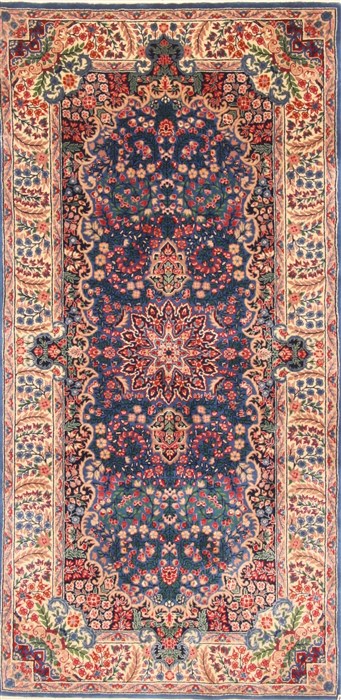 Kerman Red Hand Knotted 30 X 60 Area Rug 255-30305 Image 0