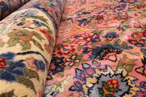Tabriz Blue Hand Knotted 101 X 142 Area Rug 255-30306 Image 11