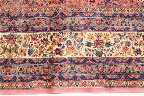 Tabriz Blue Hand Knotted 101 X 142 Area Rug 255-30306 Image 5