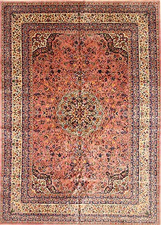 Tabriz Blue Hand Knotted 10'1" X 14'2"  Area Rug 255-30306