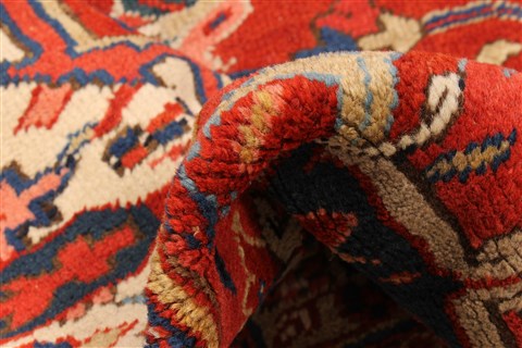 Heriz Red Hand Knotted 88 X 1110 Area Rug 255-30311 Image 1