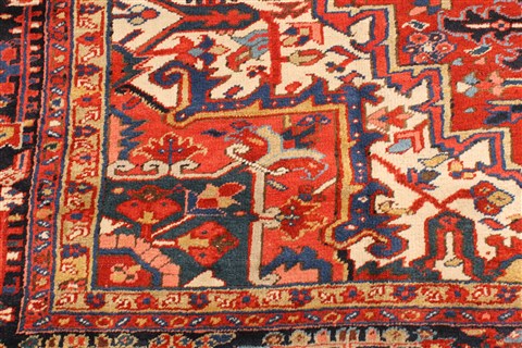 Heriz Red Hand Knotted 88 X 1110 Area Rug 255-30311 Image 7