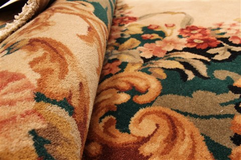 Tapestry Beige Hand Knotted 80 X 100 Area Rug 255-30313 Image 11