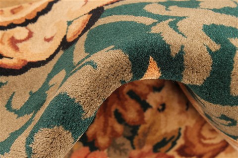 Tapestry Beige Hand Knotted 80 X 100 Area Rug 255-30313 Image 3