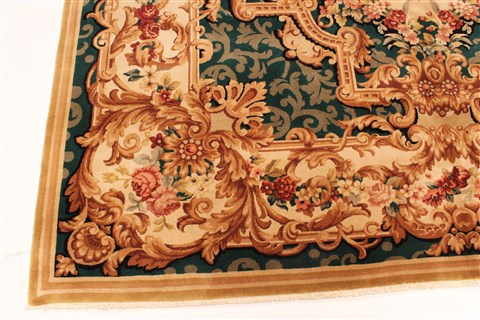 Tapestry Beige Hand Knotted 80 X 100 Area Rug 255-30313 Image 4
