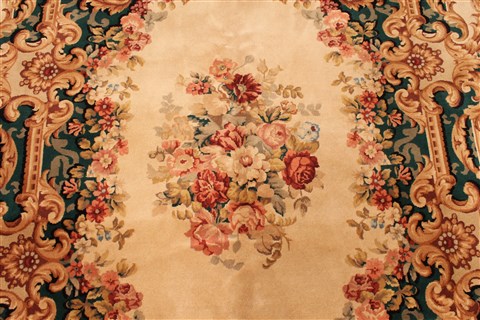 Tapestry Beige Hand Knotted 80 X 100 Area Rug 255-30313 Image 5