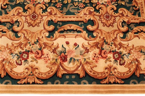 Tapestry Beige Hand Knotted 80 X 100 Area Rug 255-30313 Image 6