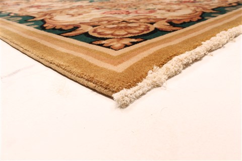 Tapestry Beige Hand Knotted 80 X 100 Area Rug 255-30313 Image 7