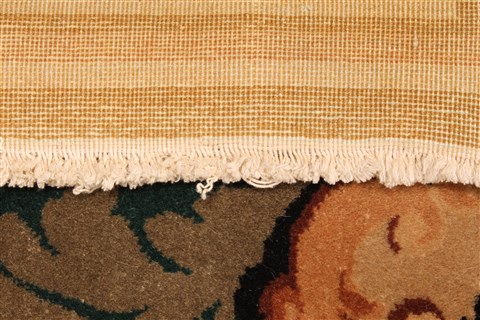 Tapestry Beige Hand Knotted 80 X 100 Area Rug 255-30313 Image 8