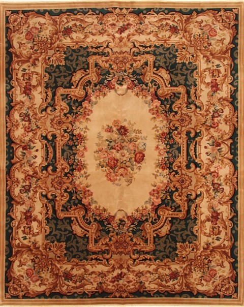 Tapestry Beige Hand Knotted 80 X 100 Area Rug 255-30313 Image 0