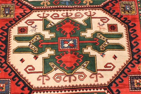 Kazak Red Hand Knotted 69 X 96 Area Rug 255-30318 Image 6