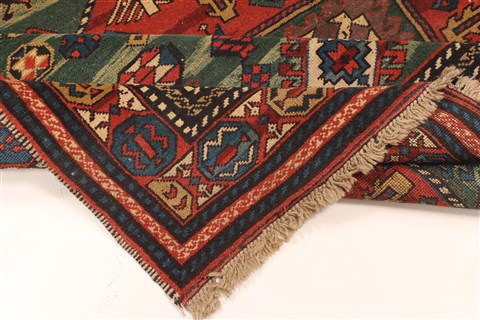 Kazak Green Hand Knotted 65 X 100 Area Rug 255-30319 Image 12