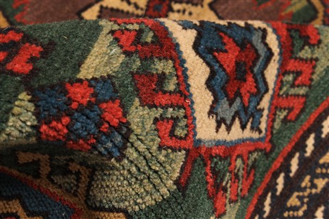 Kazak Green Hand Knotted 65 X 100 Area Rug 255-30319 Image 3