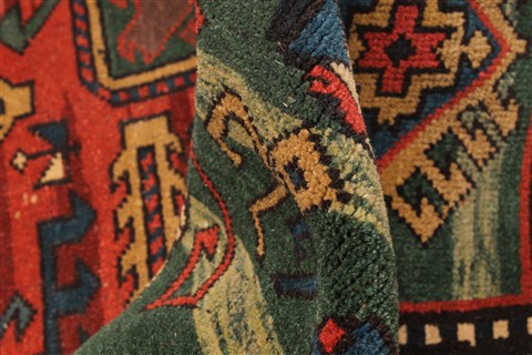 Kazak Green Hand Knotted 65 X 100 Area Rug 255-30319 Image 4