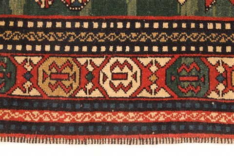 Kazak Green Hand Knotted 65 X 100 Area Rug 255-30319 Image 8