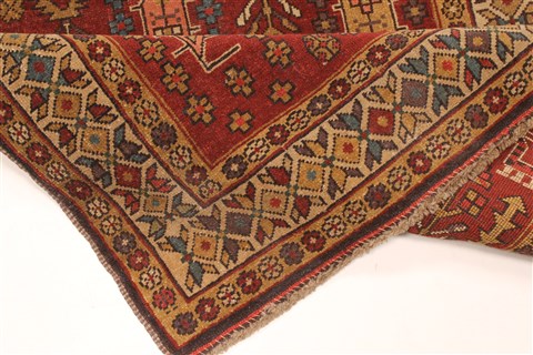 Kazak Red Runner Hand Knotted 31 X 104 Area Rug 255-30321 Image 10
