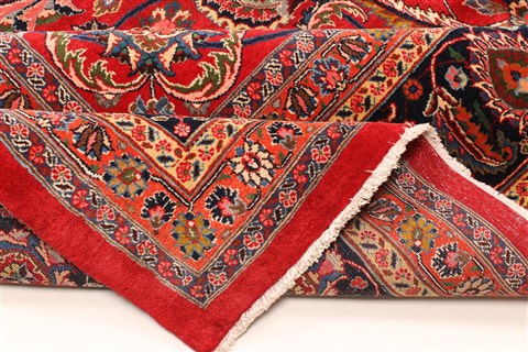 Mashad Beige Hand Knotted 116 X 165 Area Rug 250-30324 Image 11
