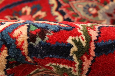 Mashad Beige Hand Knotted 116 X 165 Area Rug 250-30324 Image 1