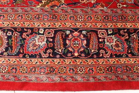 Mashad Beige Hand Knotted 116 X 165 Area Rug 250-30324 Image 7