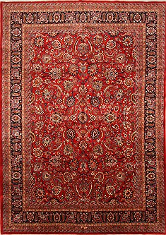 Mashad Beige Hand Knotted 11'6" X 16'5"  Area Rug 250-30324