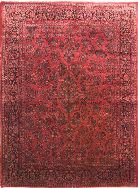 Hamedan Red Hand Knotted 810 X 126 Area Rug 400-30327 Image 0