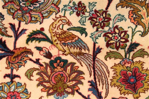 Tabriz Beige Hand Knotted 129 X 177 Area Rug 254-30328 Image 10