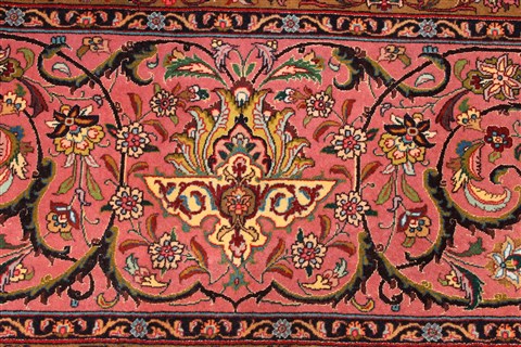 Tabriz Beige Hand Knotted 129 X 177 Area Rug 254-30328 Image 5
