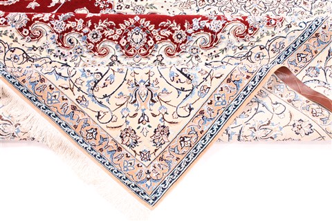 Nain Beige Hand Knotted 82 X 116 Area Rug 254-30334 Image 8
