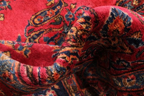 Kashan Beige Hand Knotted 120 X 200 Area Rug 254-30335 Image 10