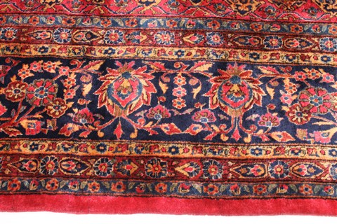 Kashan Beige Hand Knotted 120 X 200 Area Rug 254-30335 Image 3