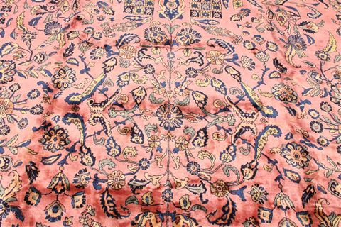 Kashan Blue Hand Knotted 114 X 176  Area Rug 254-30336 Image 3