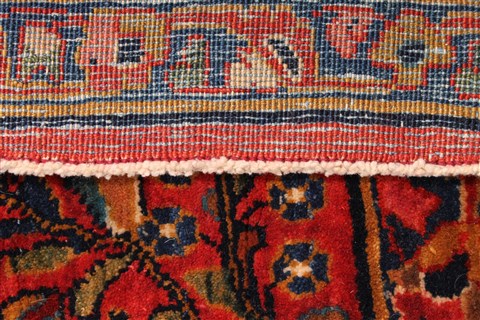 Sarouk Blue Hand Knotted 113 X 187  Area Rug 254-30337 Image 5