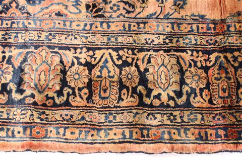 Kashan Blue Hand Knotted 116 X 208  Area Rug 254-30341 Image 5