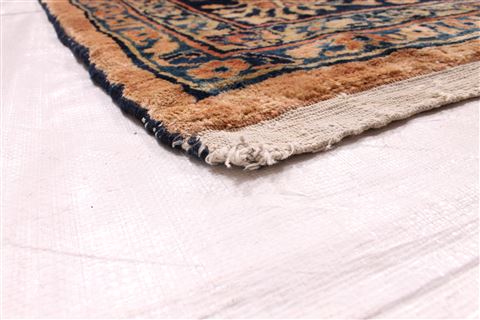 Kashan Blue Hand Knotted 116 X 208  Area Rug 254-30341 Image 3