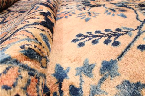 Kashan Blue Hand Knotted 116 X 208  Area Rug 254-30341 Image 11