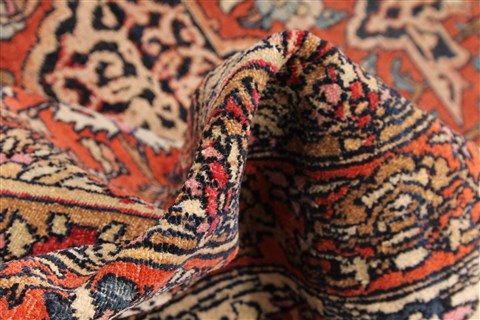 Isfahan Red Hand Knotted 1110 X 166  Area Rug 254-30349 Image 11