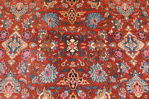 Isfahan Red Hand Knotted 1110 X 166  Area Rug 254-30349 Image 2