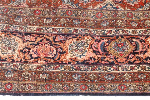 Isfahan Red Hand Knotted 1110 X 166  Area Rug 254-30349 Image 3