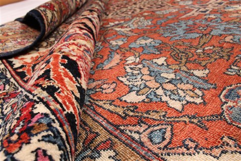 Isfahan Red Hand Knotted 1110 X 166  Area Rug 254-30349 Image 9