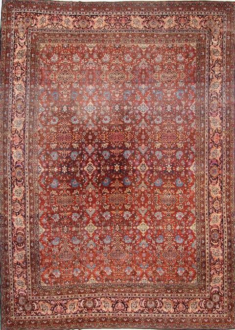 Isfahan Red Hand Knotted 1110 X 166  Area Rug 254-30349 Image 0