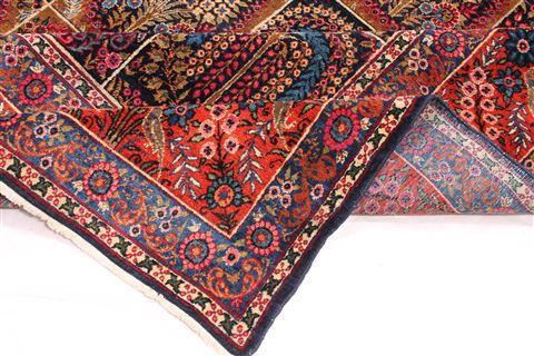 Yazd Beige Hand Knotted 114 X 152 Area Rug 254-30350 Image 12