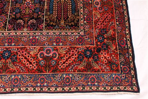 Yazd Beige Hand Knotted 114 X 152 Area Rug 254-30350 Image 1